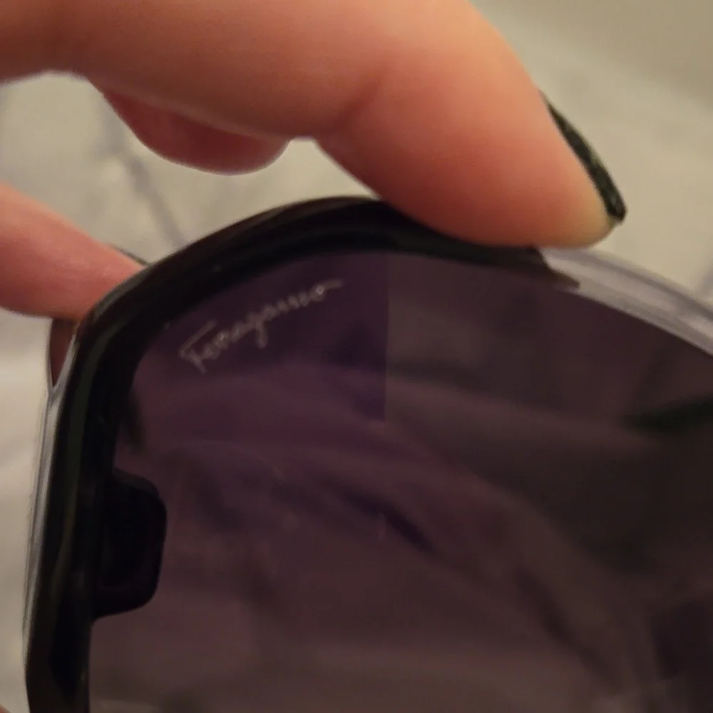 Ferragamo Oversized Gray Gradient Sunglasses brand new in box